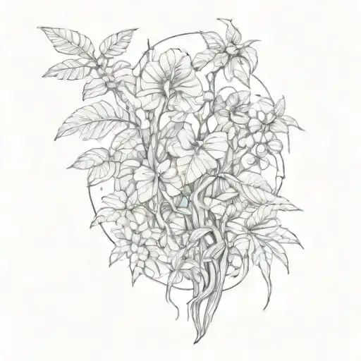 Amazon rainforest tattoo design idea