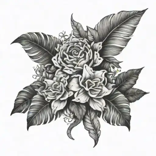 Amazon rainforest tattoo design idea