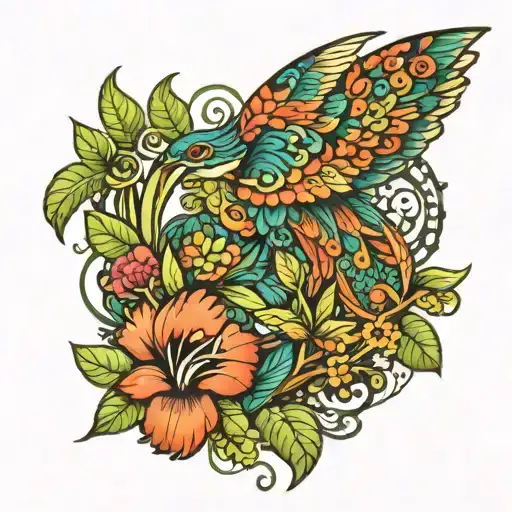 Amazon rainforest tattoo design idea