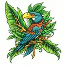 Amazon rainforest tattoo design idea