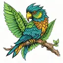 Amazon rainforest tattoo design idea