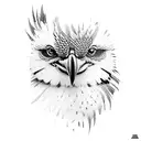 half sleeve neotraditional agressive kookaburra  tattoo design idea