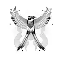 half sleeve neotraditional agressive kookaburra  tattoo design idea