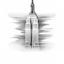 empire state building tattoo design idea
