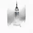 empire state building tattoo design idea