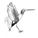 an ibis tattoo design idea