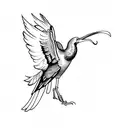 an ibis tattoo design idea