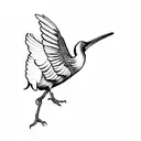 an ibis tattoo design idea