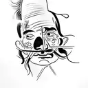 dali tattoo design idea