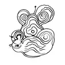 daliesque snail tattoo design idea