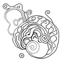 daliesque snail tattoo design idea