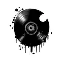 a record player tattoo design idea