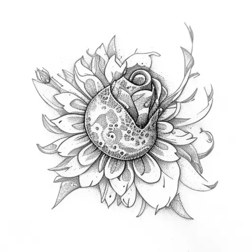 Flower lys mont blanc arbre de vie edelweiss tattoo design idea