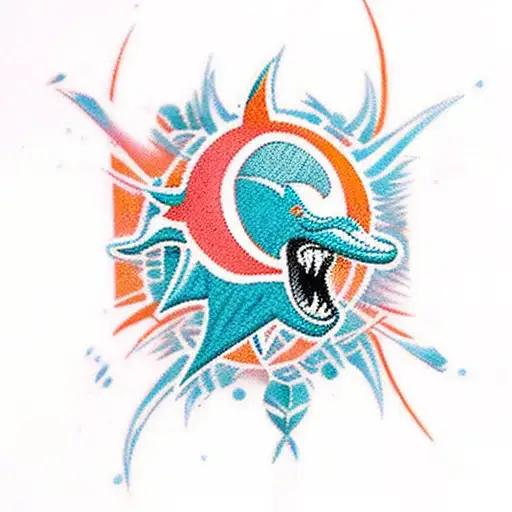 Miami Dolphins, #51, Strive for perfection, but settle for excellence tattoo design idea