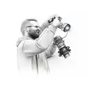 A realistic sketch of a father and child holding a welding torch together tattoo design idea
