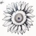 sunflower tattoo design idea