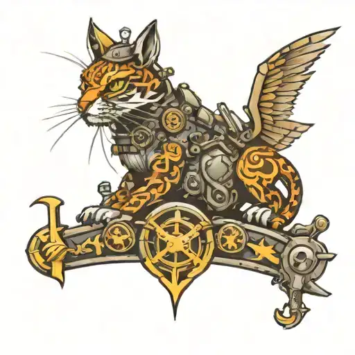 mechanic army  tattoo design idea