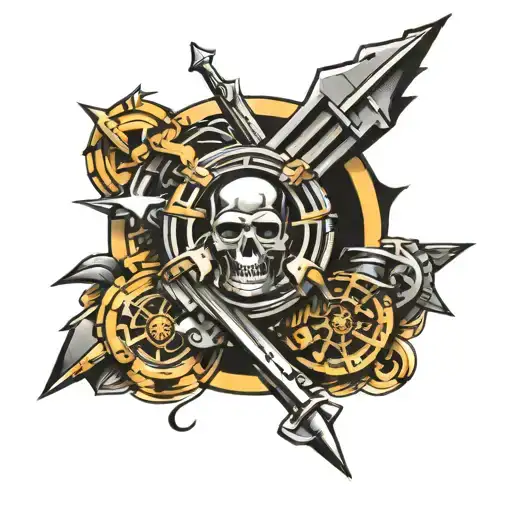 mechanic army military  tattoo design idea
