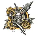 mechanic army military  tattoo design idea