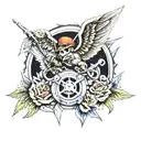 mechanic army military  tattoo design idea
