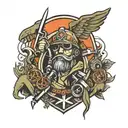 mechanic army military  tattoo design idea