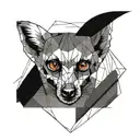 lemur tattoo design idea