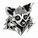 lemur tattoo design idea