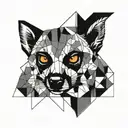 lemur tattoo design idea