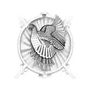 turkey hunting tattoo design idea