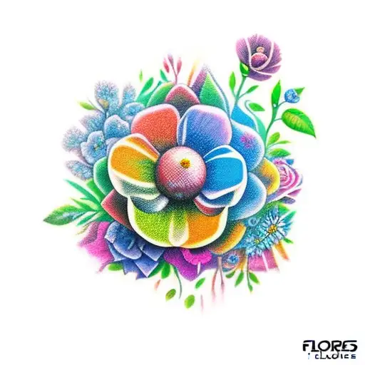 flores tattoo design idea