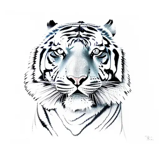 Tiger tattoo design idea