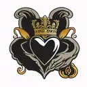 claddagh symbol tattoo design idea