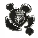 claddagh symbol tattoo design idea