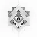 Minecraft logo tattoo design idea