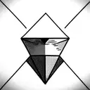 Minecraft diamond  tattoo design idea