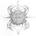 sigil for I control my mind  tattoo design idea