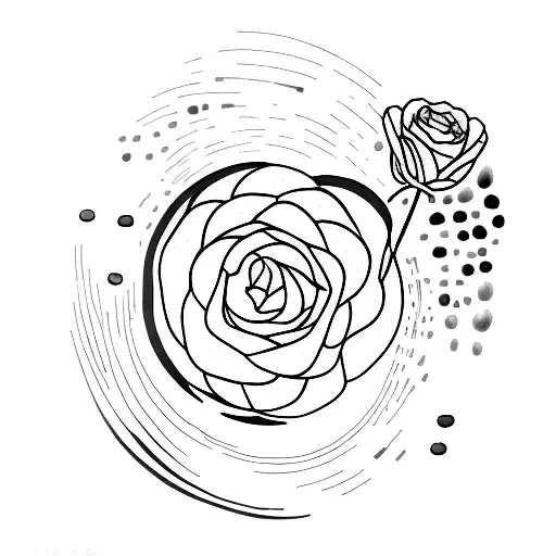 purple rain tattoo design idea