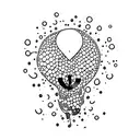 purple rain tattoo design idea