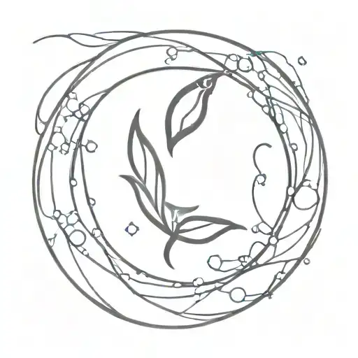 firefly glowing sprrounded by a spiral pf thread with elements like sparks. tattoo design idea