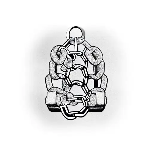 chains weighing me down representing past failures holding me down tattoo design idea