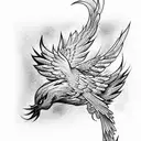 Phoenix tattoo design idea