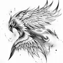 Phoenix tattoo design idea