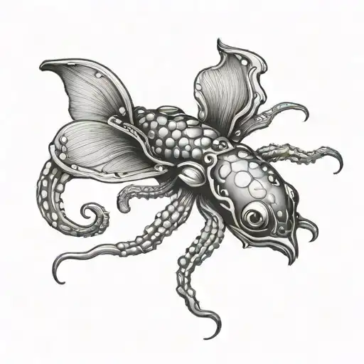 firefly squid  tattoo design idea