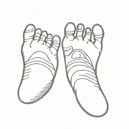 baby foot print tattoo design idea