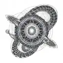 wormhole interstellar tattoo design idea