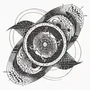 wormhole interstellar tattoo design idea