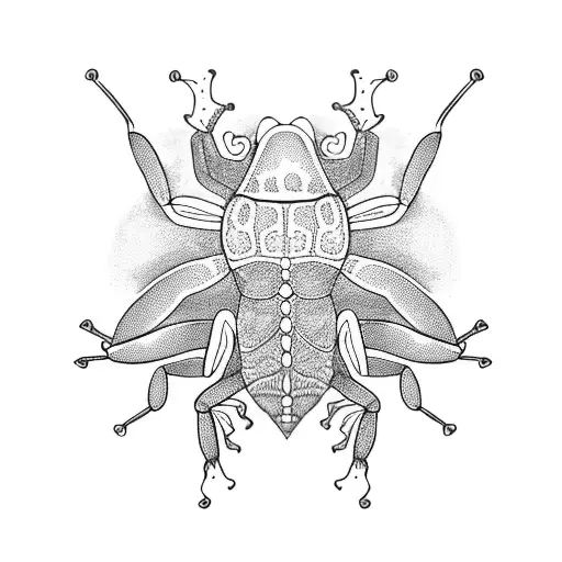 scorpion frog turtle tattoo design idea