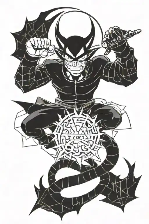 One piece naruto hxh dragon ball tattoo design idea