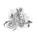 jay bird, musical notes  tattoo design idea