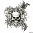 Incorporate symbols representing life and death into a design with the 7 deadly sins on one arm and the 7 heavenly virtues on the other arm tattoo design idea